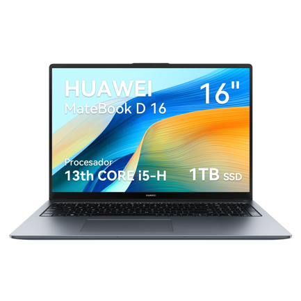 Laptop Huawei Matebook D16 16 Core i9 13900H 16GB 1TB SSD Intel Iris Xe USB-C HDMI FREE-OS