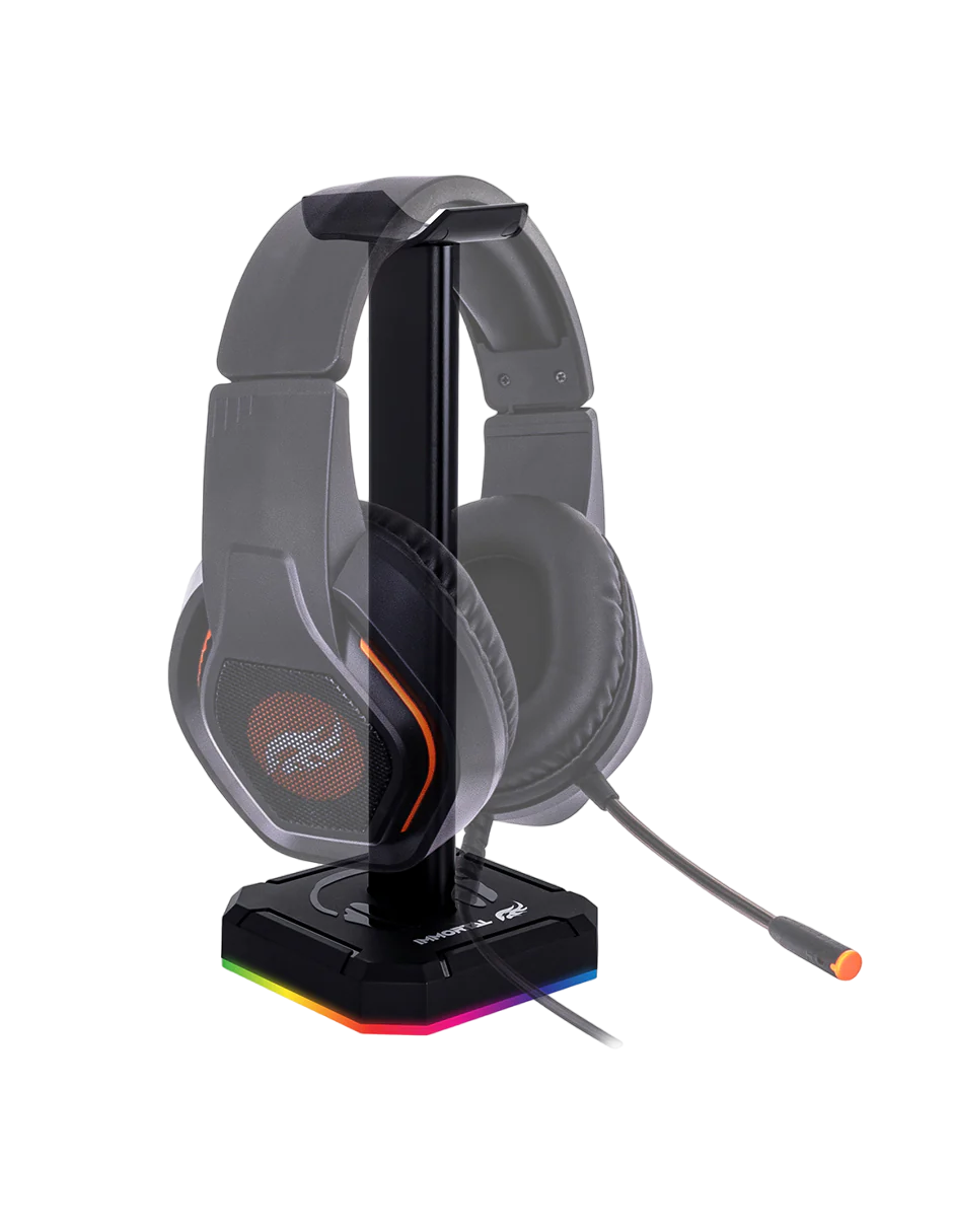IMMORTAL Soporte Gamer Con Luz RGB Para Audífonos Ankor