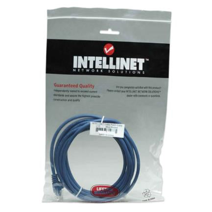 Cable Intellinet Red Cat5e UTP RJ45 M-M 7.5m Color Azul