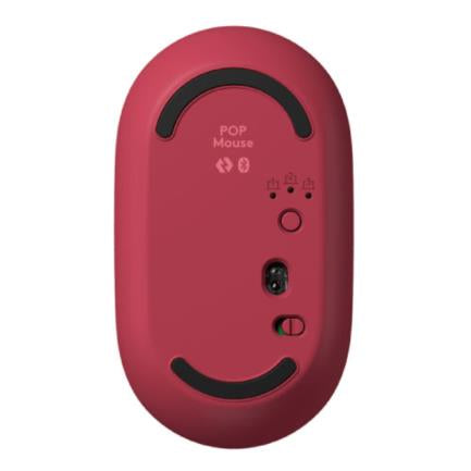Mouse Logitech Pop Inalámbrico Emoji Personalizable Color Rosa Coral