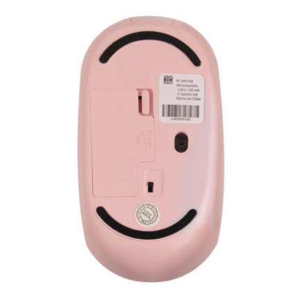 Mouse Inalámbrico Perfect Choice Whisper 2.4 GHz Conector Dual USB C/A Alcance 10m Color Rosa