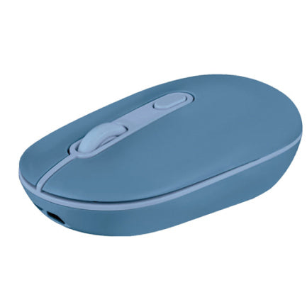 MOUSE RECARGABLE PERFECT CHOICE 2.4GHZ+BT CLIC SILENCIOSO COLORI - AZUL