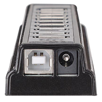 Hub Manhattan USB 2.0 Alta Velocidad 10 Puertos C/Fuente
