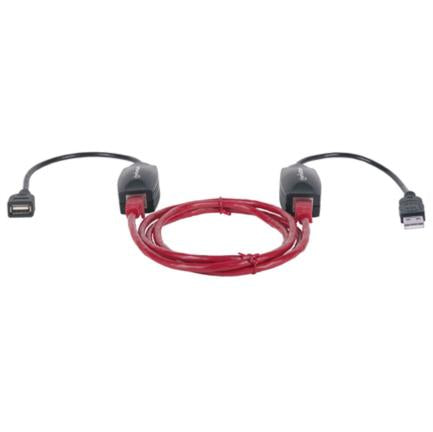 Cable Manhattan Extensor Línea USB Hasta 60m Color Negro