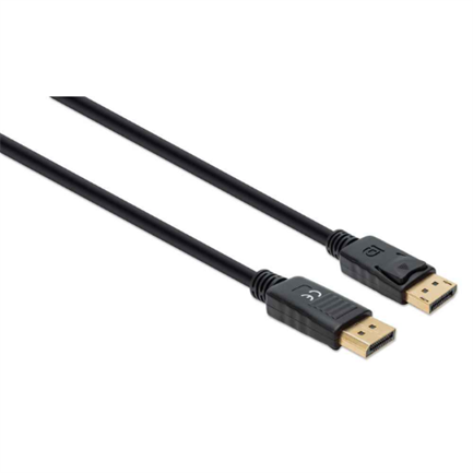 Cable Manhattan DisplayPort M-M 8K a 60Hz 1m Color Negro