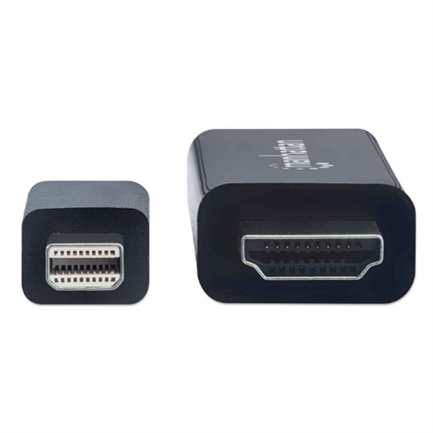 Cable Manhattan Mini DisplayPort M-M 4K a 60Hz 1.8m Color Negro