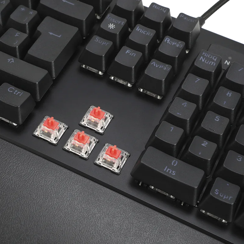 Teclado Gamer Naceb Black Cobra Mecanico Rgb Na-0944