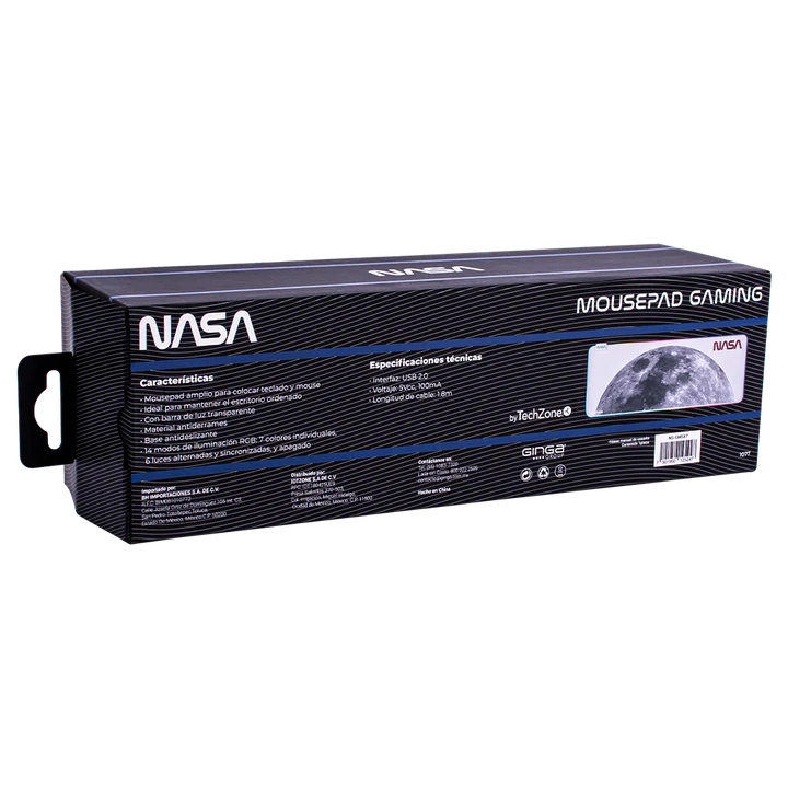 Mousepad gamer rgb nasa ns-gmsx7