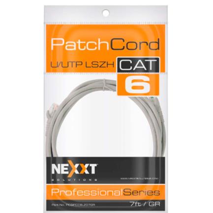 Cable de Conexion Nexxt Solutions U/UTP Cat6 210 Mts LSZ2H (Compuesto sin Halogeno de Baja Toxicidad) Gris