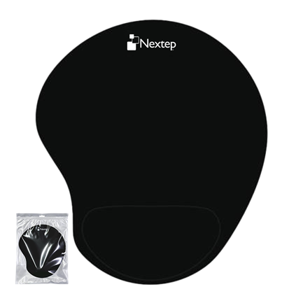 Mouse Pad Nextep Ergonomico Gel Negro Blister