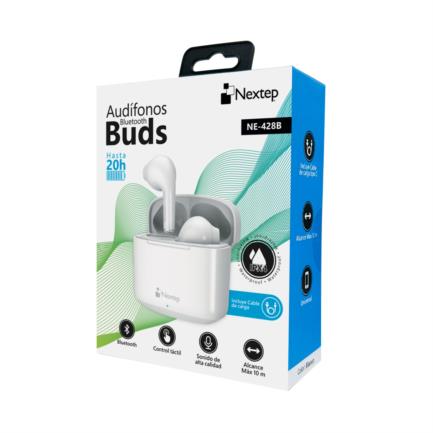 Audifonos Nextep Buds Bluetooth Control Tactil Hasta 20Horas Blanco - vista 2