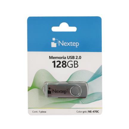 Memoria USB 2.0 Nextep Twist 128GB Gris - vista 2