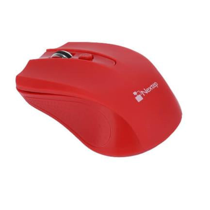 Mouse Nextep Inalámbrico USB Color Rojo 1600 dpi Baterías Incluidas - vista 2