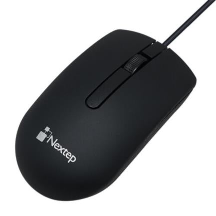Mouse Nextep Alámbrico USB 1000 dpi Color Negro - vista 2