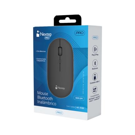 Mouse Nextep Pro Bluetooth Inalambrico 1600 DPI Silencioso Bateria Incluida - vista 4