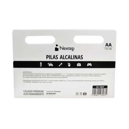 Pilas Nextep AA Alcalinas LR6 1.5v c/20 Piezas - vista 2