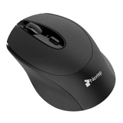 Mouse Nextep Inalámbrico Ergónomico USB 1600 dpi Batería Incluida Color Negro - vista 2