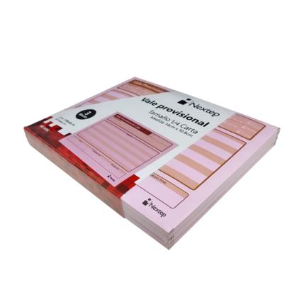 Vale Provisional de Caja Nextep 1/4 Carta 3 Blocks C/50 CU - vista 2