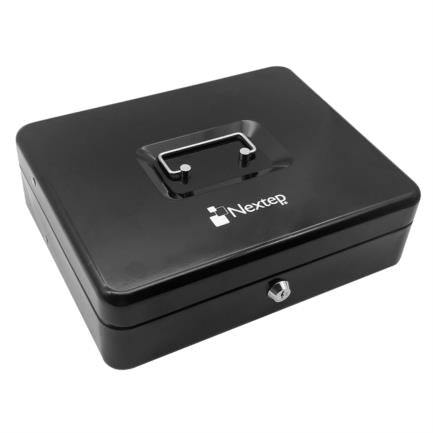 Caja Dinero Nextep Metalica Extra Grande 30 cm Bandeja Con Clips Para 4 Billetes - vista 2