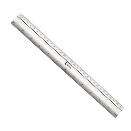 Regla Nextep Metalica de Aluminio 30 cm c/6 Pzas - vista 2