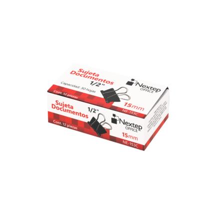 Sujeta Documentos Nextep Mini 15mm (1/2") 12 pzs - vista 3