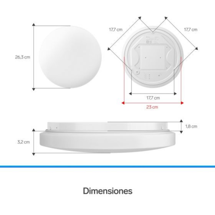 Lampara Led Steren de Wifi RGB 18 W
