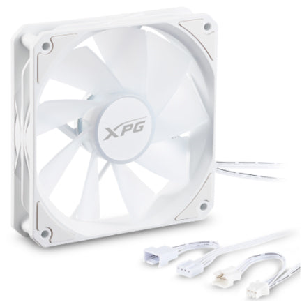 Kit 3 Ventiladores Thermaltake VENTOR 120 ARGB PWM Aspas Invertidas Blanco