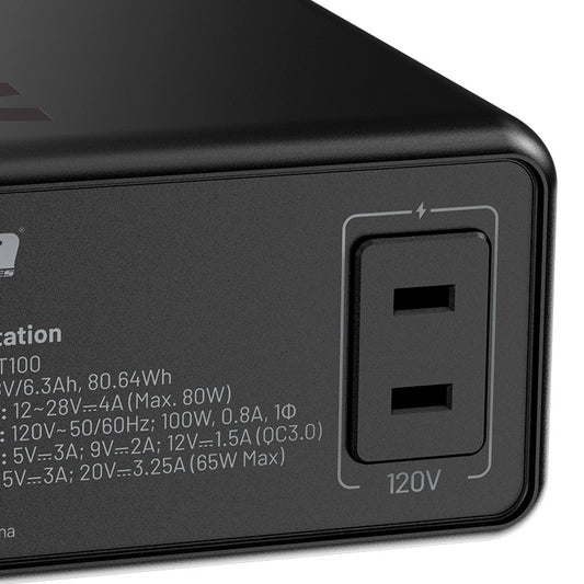 Forza FPP-T100 Portable Power 100W 5/9/12VDC USBA/C 1AC 110V LMFP
