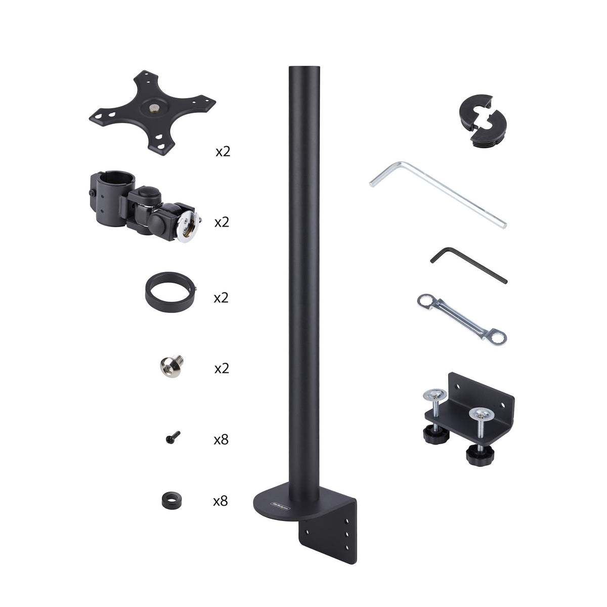 StarTech.com H2MPV-MONITOR-MOUNT soporte para pantalla plana 124.5 cm (49") Negro