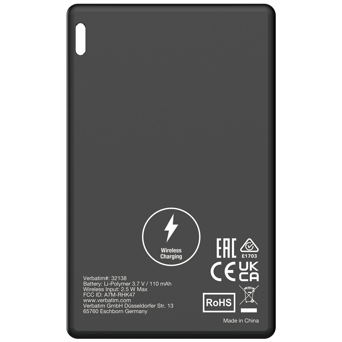 Localizador Verbatim My Finder Bluetooth Tarjeta 1 pza Negro