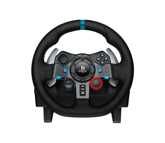 Volante y pedales Logitech G29 Driving Force para PlayStation 4, PlayStation 3 y PC, Force Feedback, alámbrico USB, negro, 941-000111