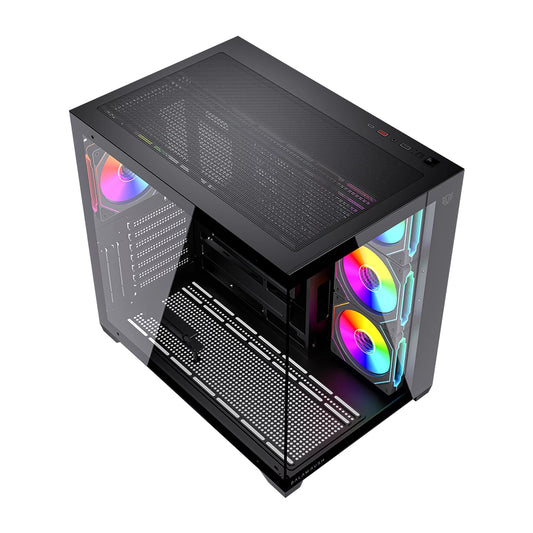 Gabinete Gamer Balam Rush Media Torre Tank Core Ultra GM925 Negro