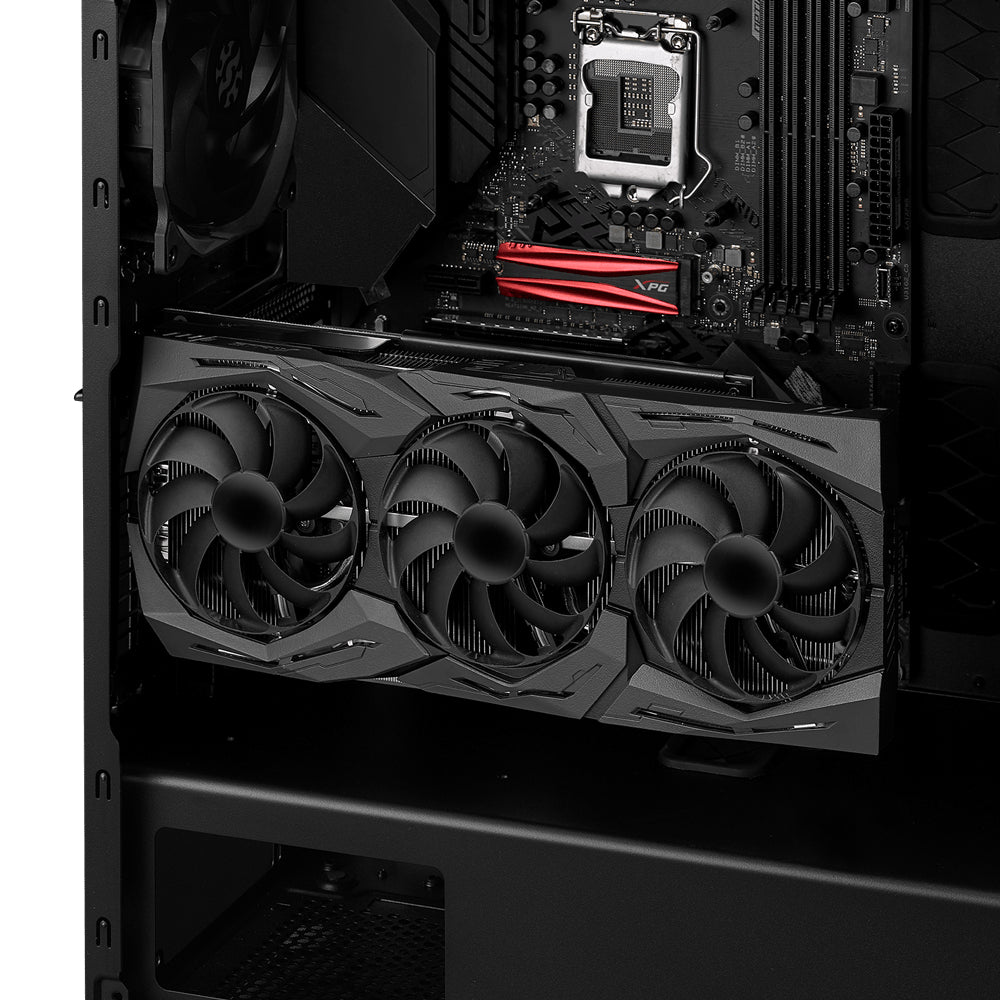 Gabinete XPG Defender ATX Media Torre Panel Vidrio Templado Negro