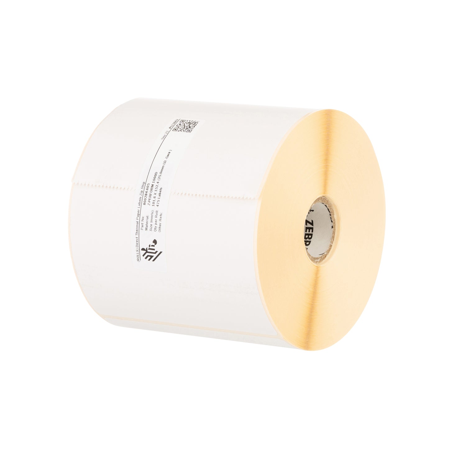 Etiqueta Papel Zebra 4x6" DT Z-Perform 1000D Value sin Recubrimiento Adhesivo Permanente 6pzs x Caja