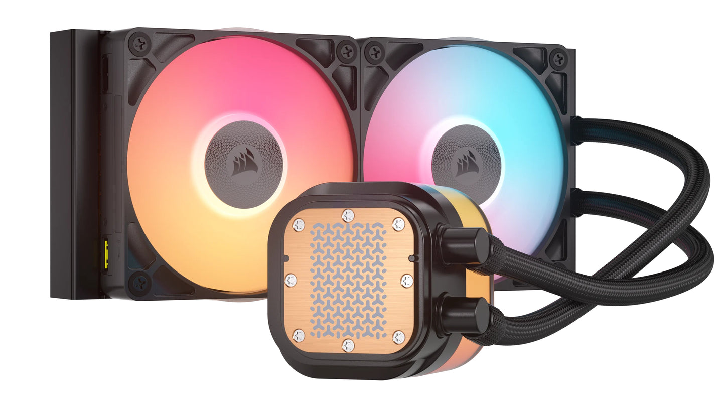 Enfriamiento Líquido Corsair iCUE LINK TITAN 240 RX LCD 240mm 1851 1700 AM4 AM5 Negro