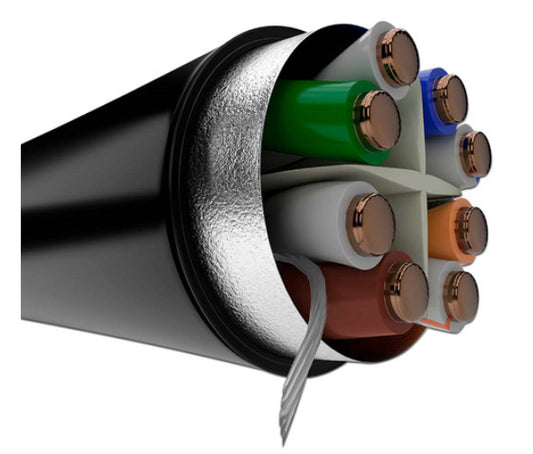 CABLE NEXXT SOLUTIONS Nexxt Enterpr Cat6 F/UTP 4P 23AWG CMX Exterior 305m Negro