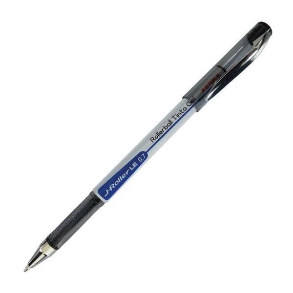 Bolígrafo Zebra J-Roller LE Punto Mediano 0.7mm Tinta Gel Color Negro C/6 Pzas