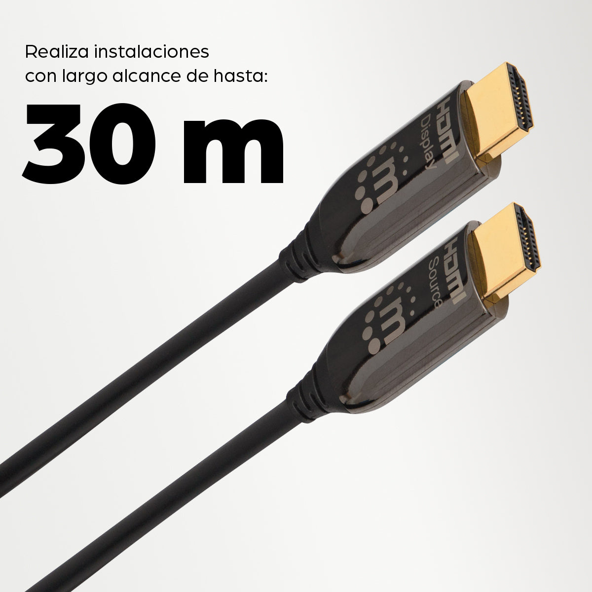 Manhattan 355438 cable HDMI 30 m HDMI Tipo A (Estándar) Negro