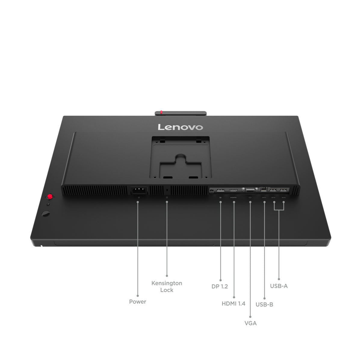 Monitor Lenovo ThinkVision T27QD-4v 27" WLED 2560x1440 120Hz USB-C Antirreflejo Negro