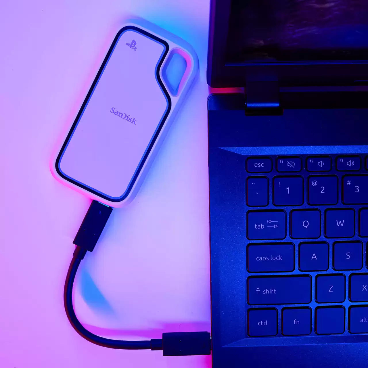Unidad de Estado Sólido SSD Externo Sandisk Extreme Portable para PS5 y PC 2TB USB 3.2 GEN 2 LECT.1000MB/S