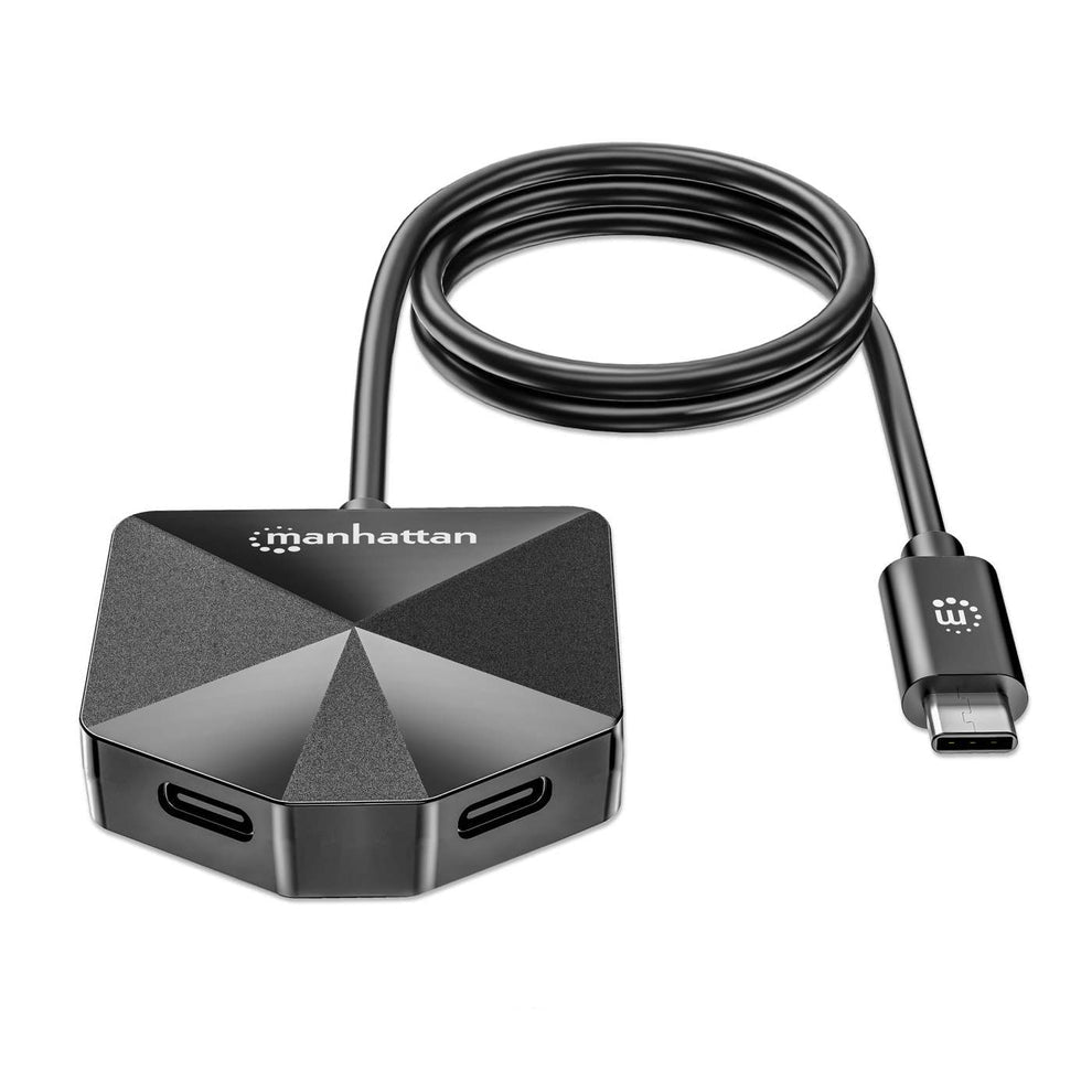 Manhattan 181150 base para laptop o replicador de puertos Alámbrico USB 3.2 Gen 2 (3.1 Gen 2) Type-C Negro