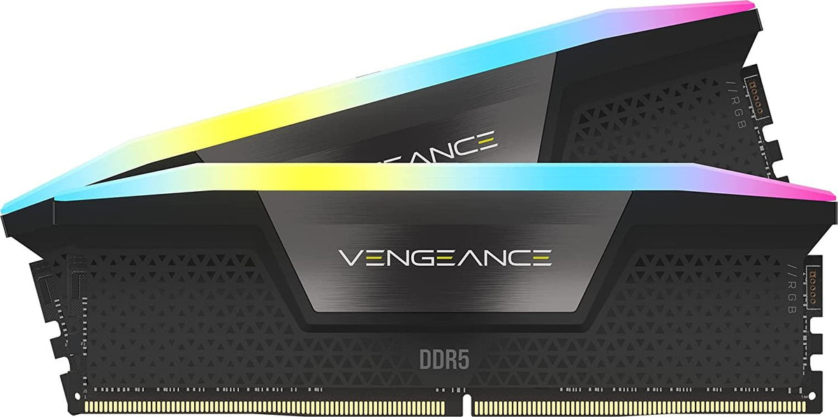 Memoria RAM Corsair Vengeance RGB 32GB (2x16GB) DDR5 5200MHz DIMM RGB XMP Negro CL40