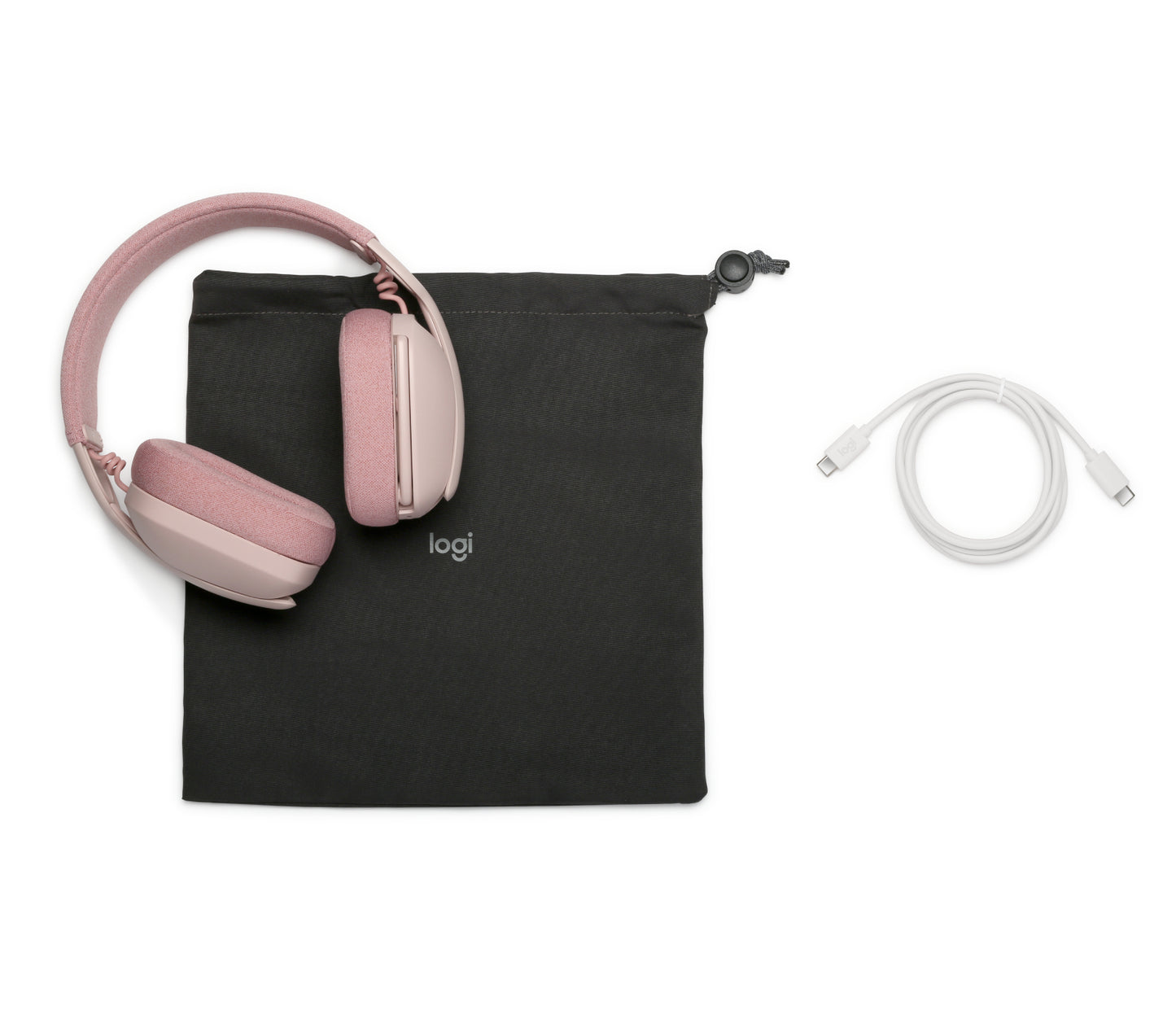 Diadema Logitech Zone Vibe 100 Inalámbrica Color Rosa
