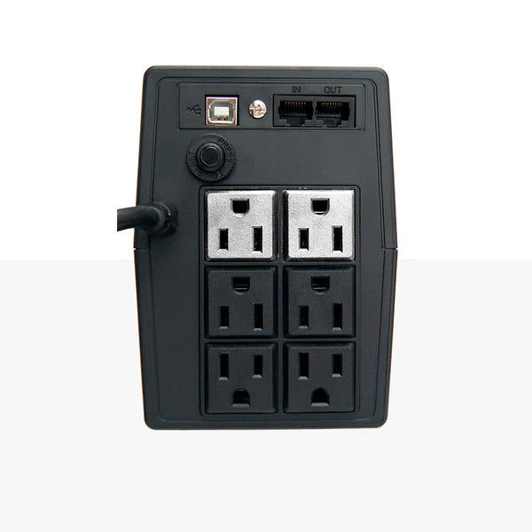 UPS Vica Ópima 800 800VA 480W 6 NEMA 5-15R 2 Reguladas Y 4 Respaldadas 3 Años WTY