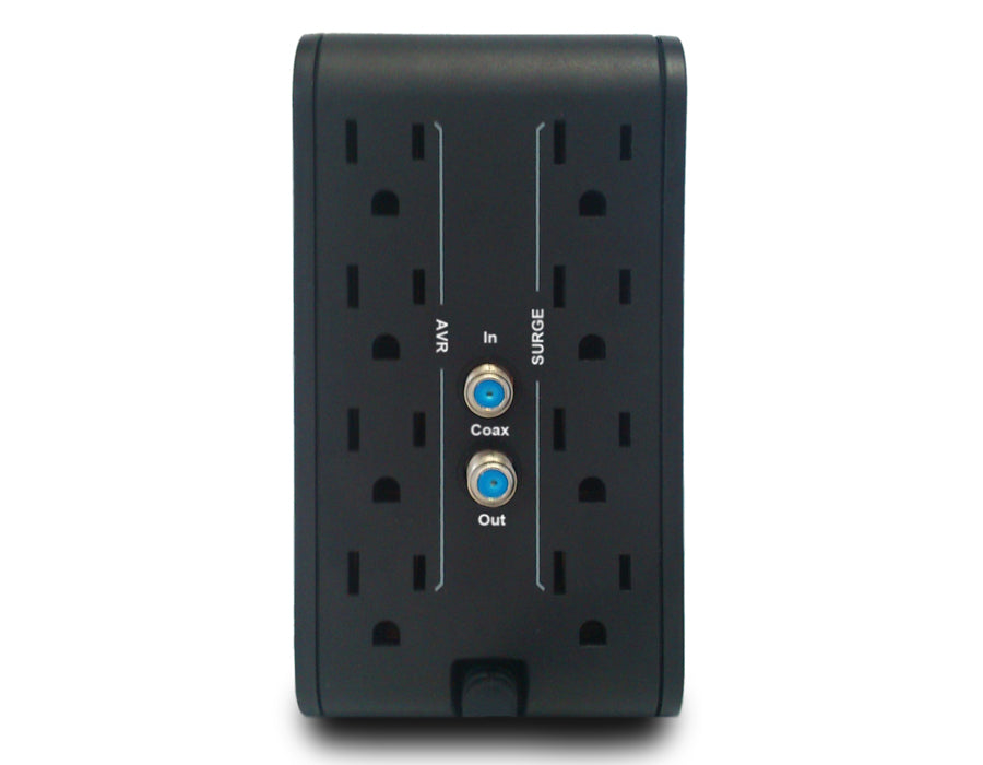 Regulador de voltaje CDP R2C-AVR1008 1000VA/500W indicadores LED de funcionamiento 8 contactos NEMA 5-15R