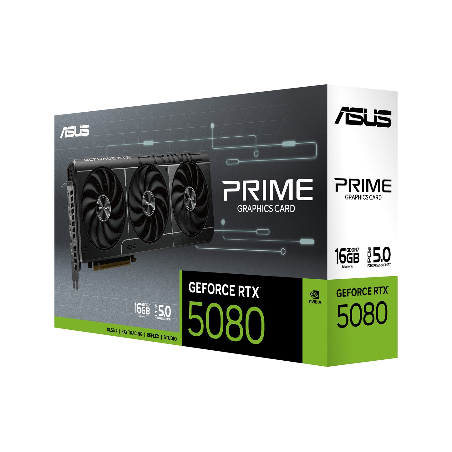 Tarjeta de Video ASUS PRIME GeForce RTX 5080 16GB 256-bit GDDR7 PCI Express 5.0