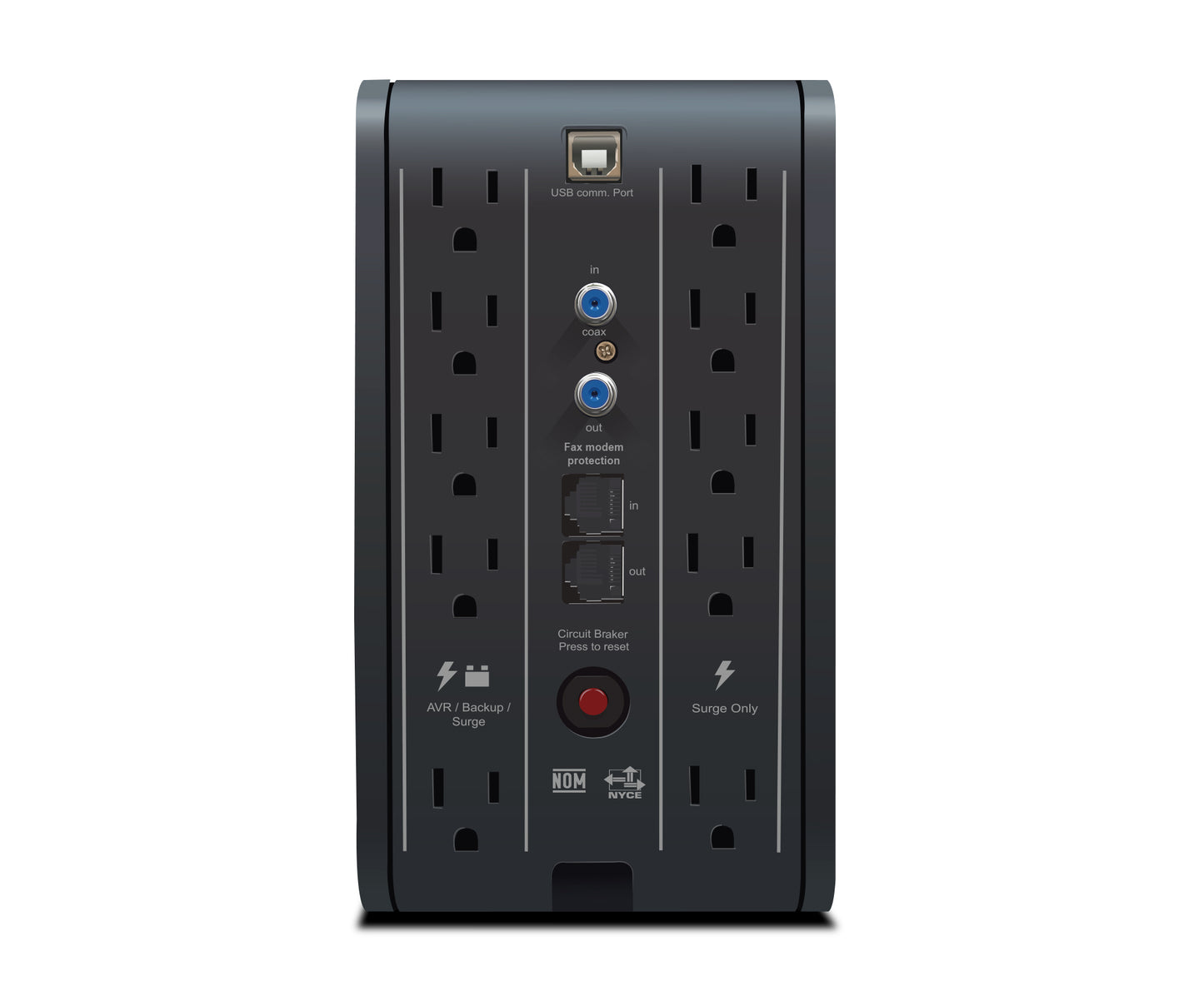 UPS CDP R-Smart 1010 Interactivo 1000VA/500W 10 Contactos Display LCD