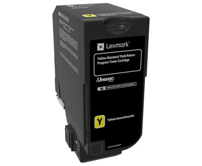 Tóner Lexmark Rendimiento Estándar Programa Retorno CS720DE Color Amarillo
