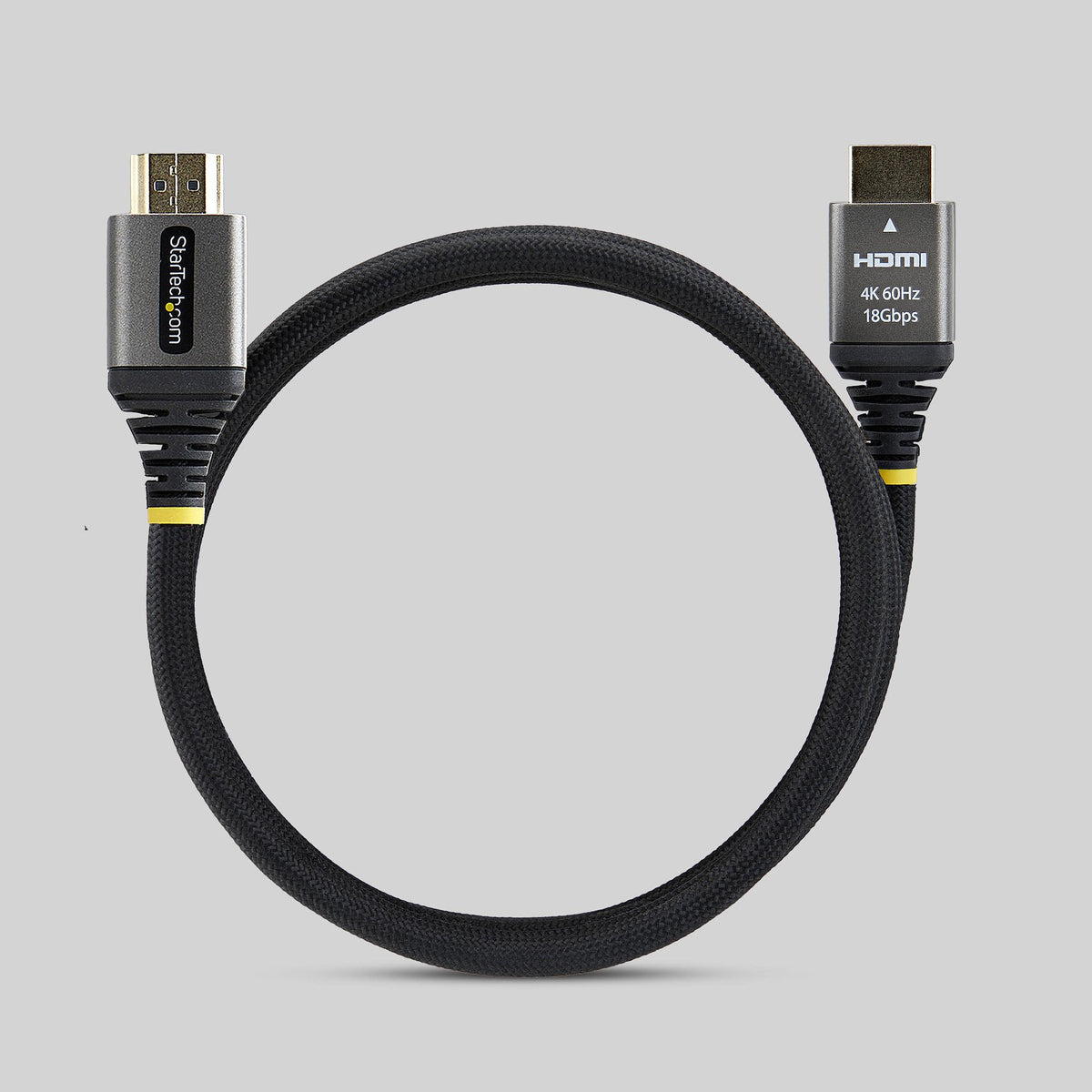 StarTech.com HDMI2-FLEX-4K60-2M cable HDMI HDMI Tipo A (Estándar) Negro, Plata