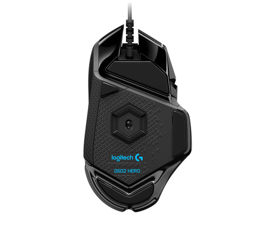 Mouse Logitech(D90) G502 Gaming Hero Alámbrico Alto Rendimiento Color Negro